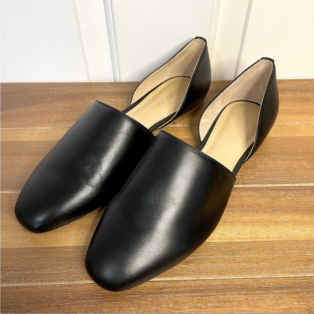 Ivanka Trump Black Leather Flats